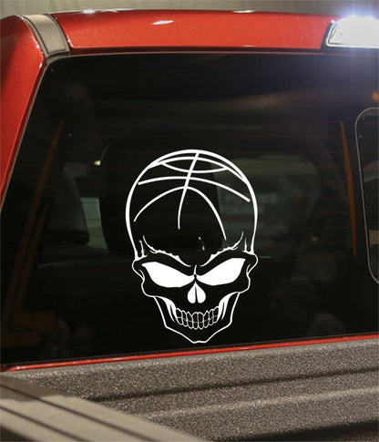 basketball sport skull decal - North 49 Decals