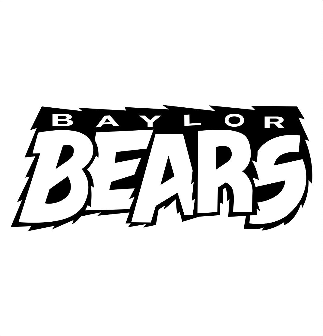 Baylor Bears decal, car decal sticker, college football