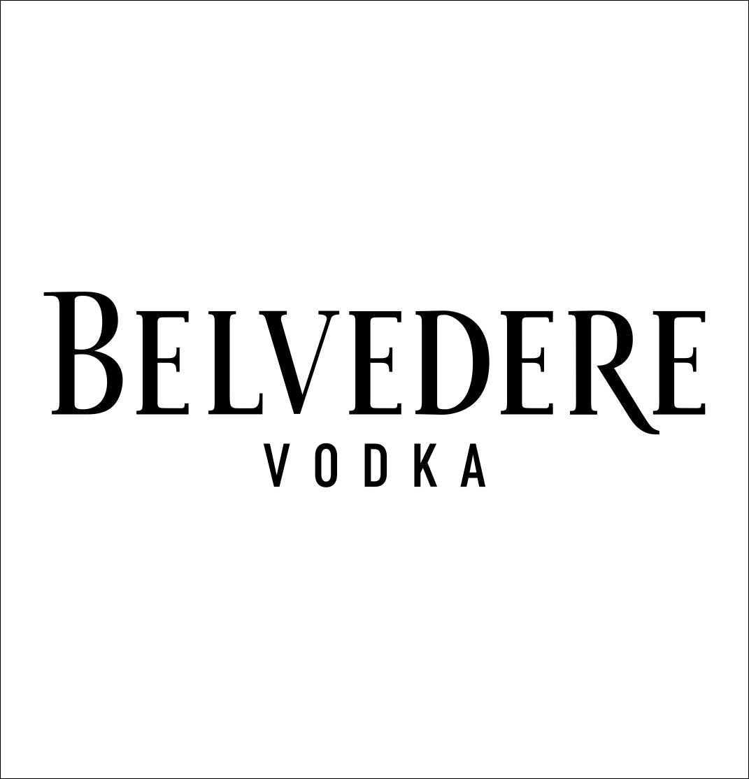 Belvedere Vodka decal, vodka decal, car decal, sticker