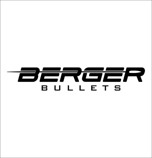 Berger Bullets decal, firearm decal, car decal sticker