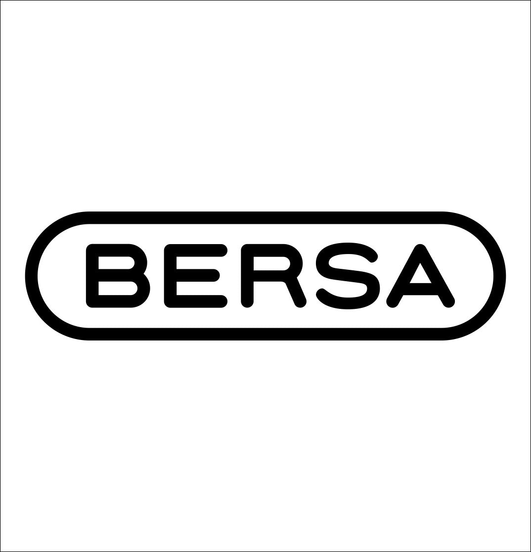 Bersa decal, firearm decal, car decal sticker