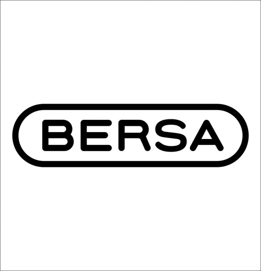 Bersa decal, firearm decal, car decal sticker