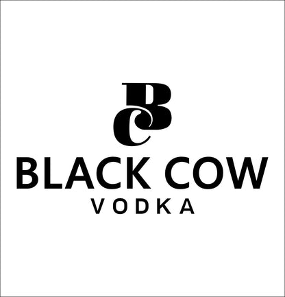 Black Cow Vodka decal, vodka decal, car decal, sticker