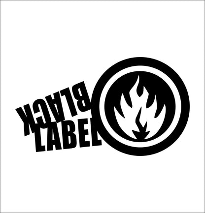 Black Label Skateboards decal, skateboarding decal, car decal sticker