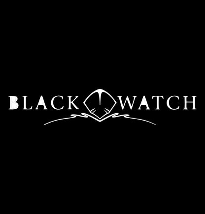 Black Watch Boats decal, fishing hunting car decal sticker