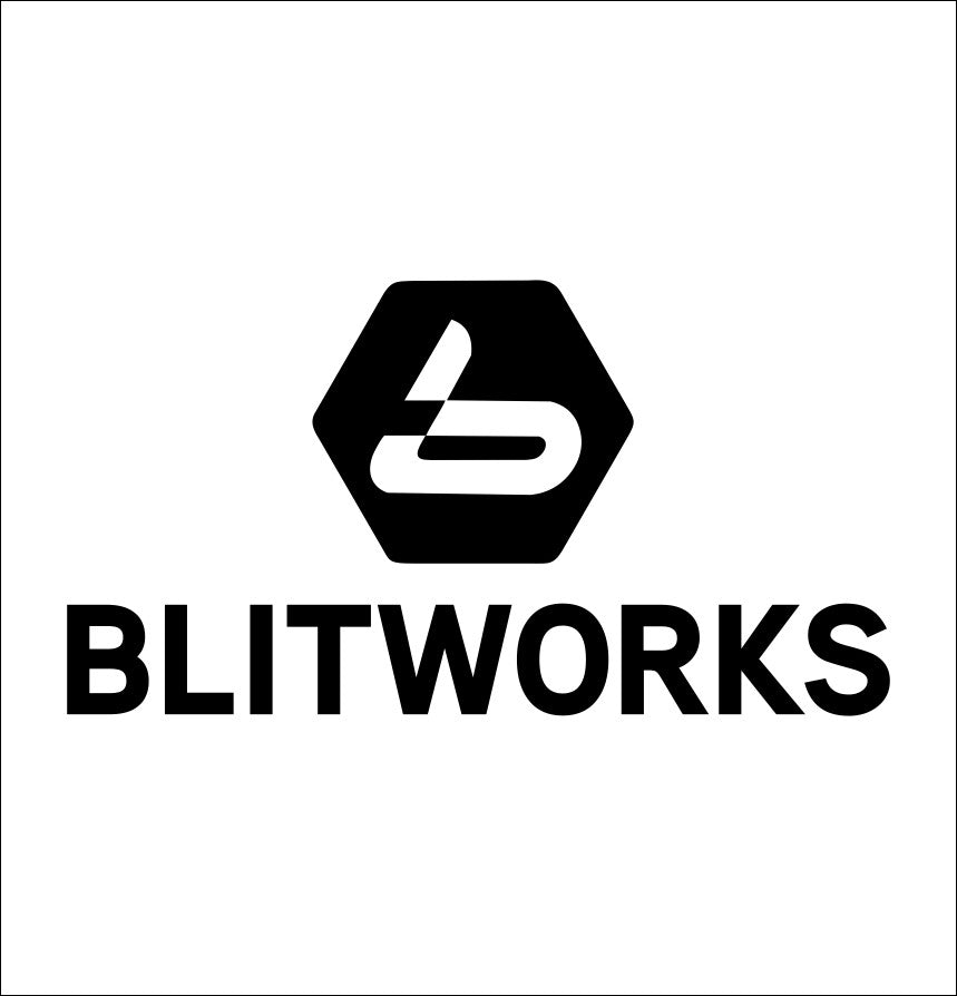 Blitworks decal, video game decal, sticker, car decal