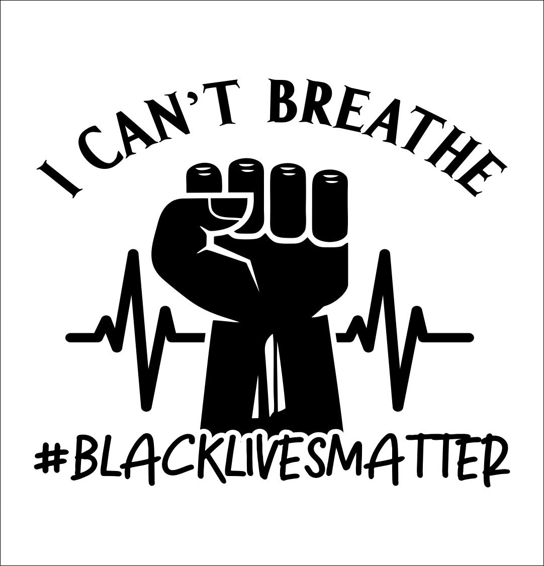 Black Lives Matter decal, BLM decal, car decal sticker