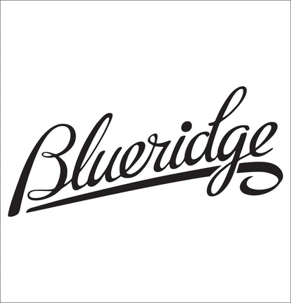 Blueridge Guitars decal, music instrument decal, car decal sticker