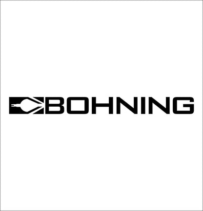 bohning decal, car decal sticker