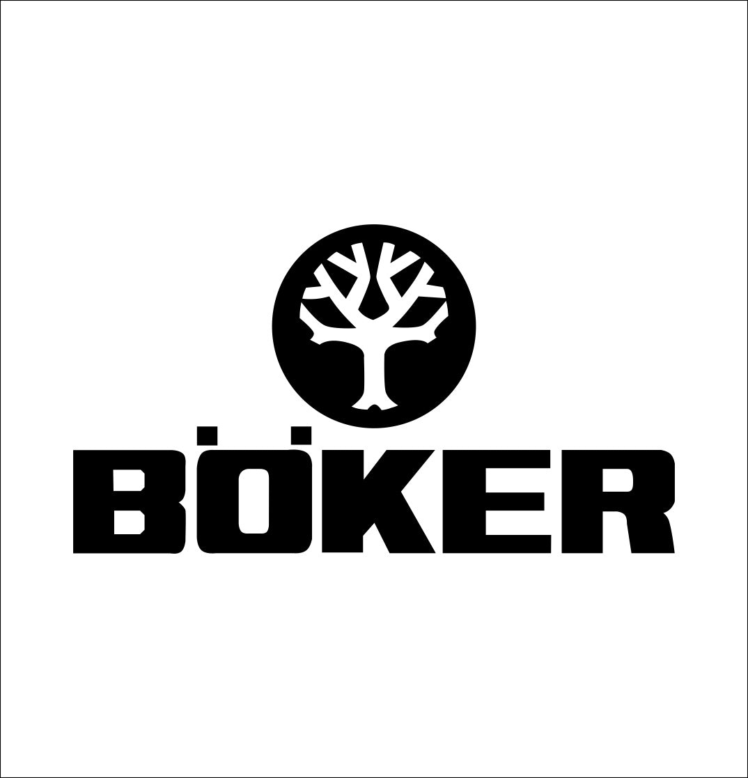 boker decal, car decal sticker