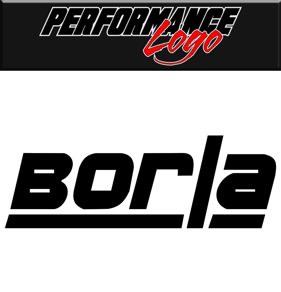 Borla decal performance decal sticker