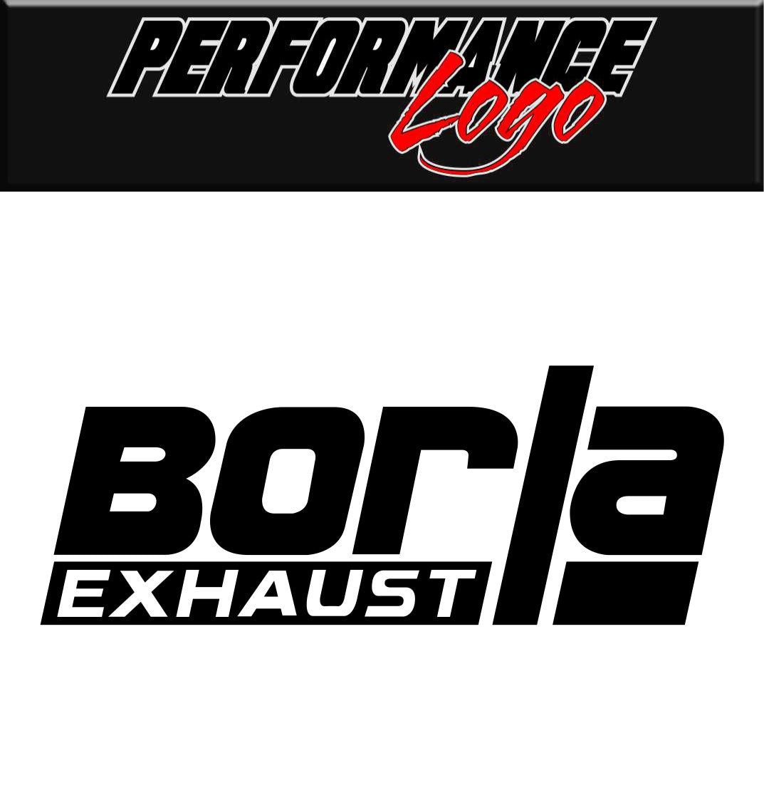 Borla decal, performance decal, sticker