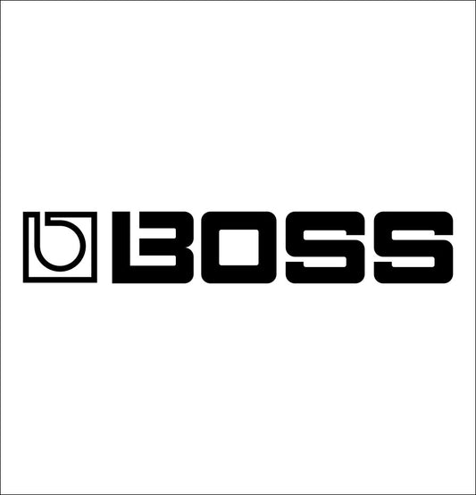 Boss Amps decal, music instrument decal, car decal sticker