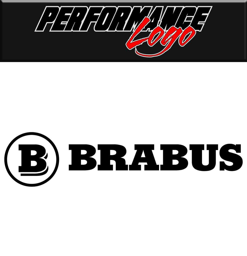 Brabus Racing Wreath Decal Sticker logo New Mercedes Pair