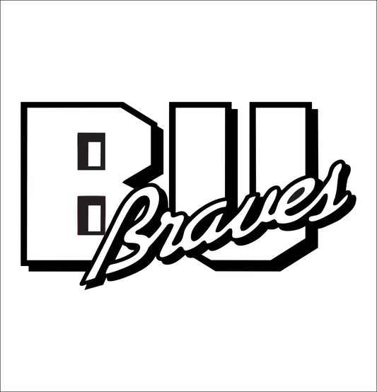 Bradley Braves decal, car decal sticker, college football