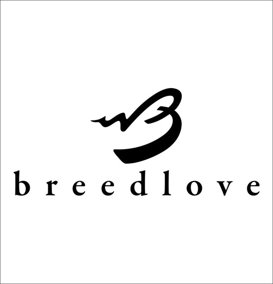 Breedlove decal, music instrument decal, car decal sticker