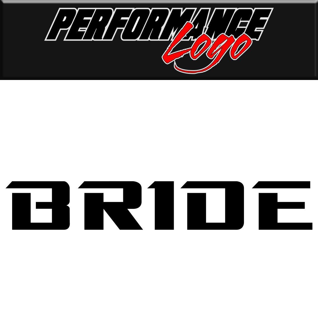 Bride decal performance decal sticker