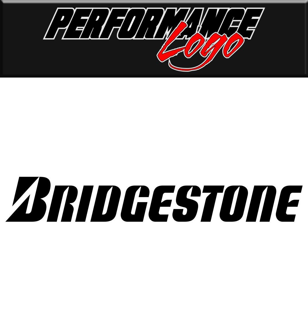 Bridgestone decal performance decal sticker