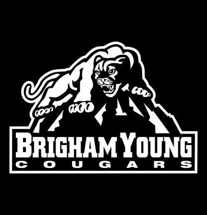 Brigham Young Cougars decal, car decal sticker, college football