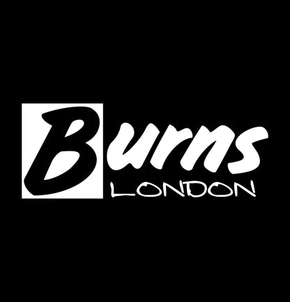 Burns London decal, music instrument decal, car decal sticker