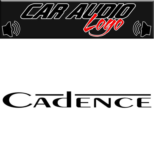 Cadence decal, sticker, audio decal