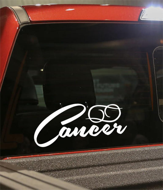 cancer 2 zodiac decal - North 49 Decals