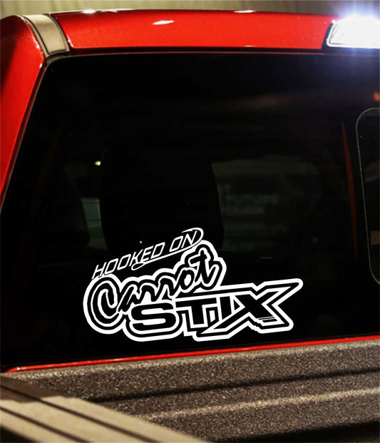 carrot stix decal, car decal, fishing sticker