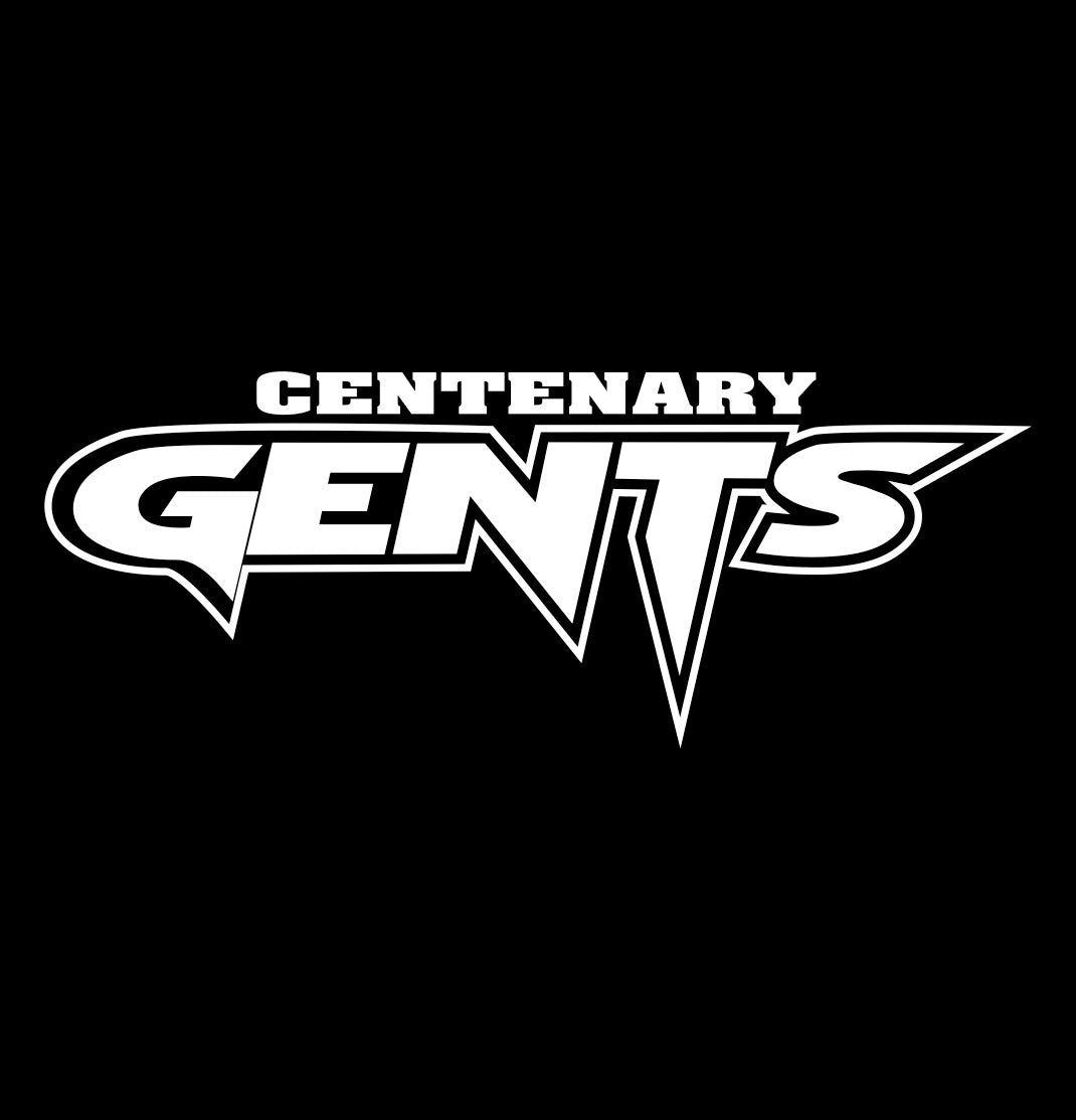 Centenary Gents decal, car decal sticker, college football