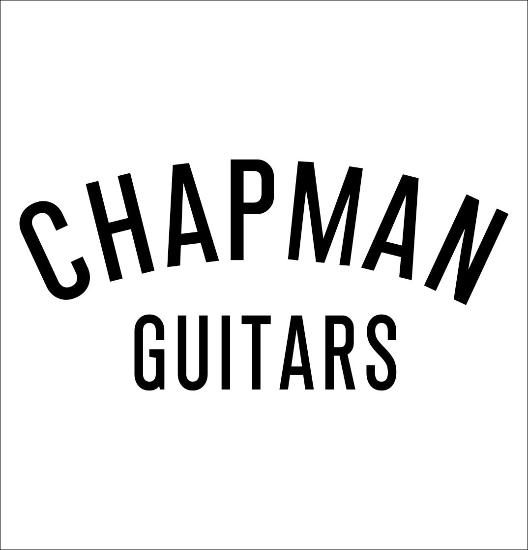 Chapman Guitars decal, music instrument decal, car decal sticker