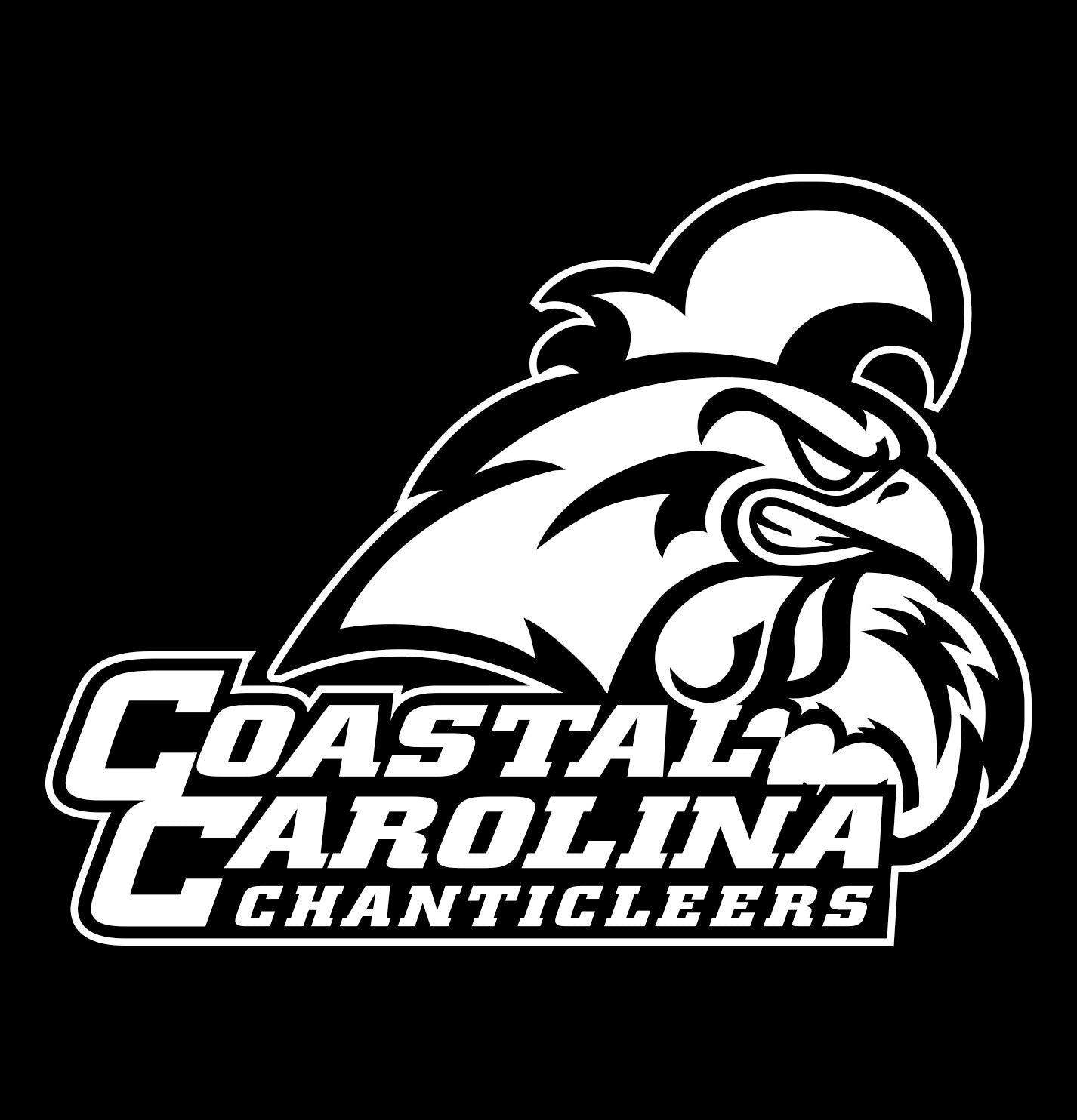 Coastal Carolina Chanticleers decal, car decal sticker, college football