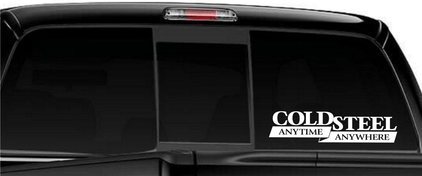 Cold Steel decal, sticker, car decal