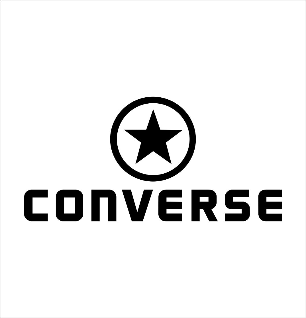 converse decal, car decal sticker