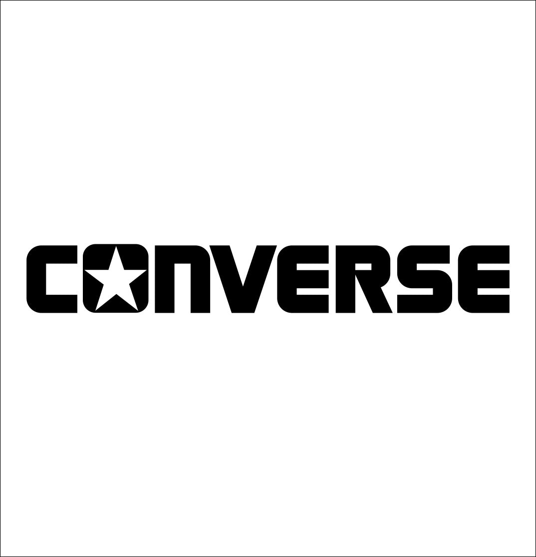 converse decal, car decal sticker