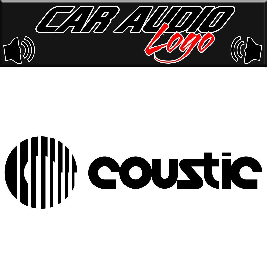 Coustic decal, sticker, audio decal