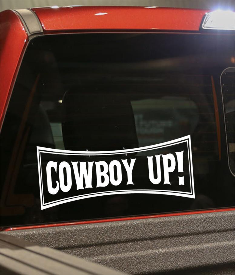 Cowboy up country & western decal - North 49 Decals