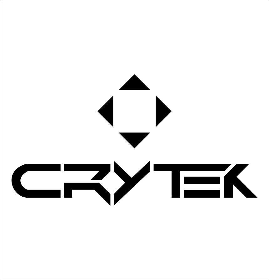 Crytek decal, video game decal, sticker, car decal