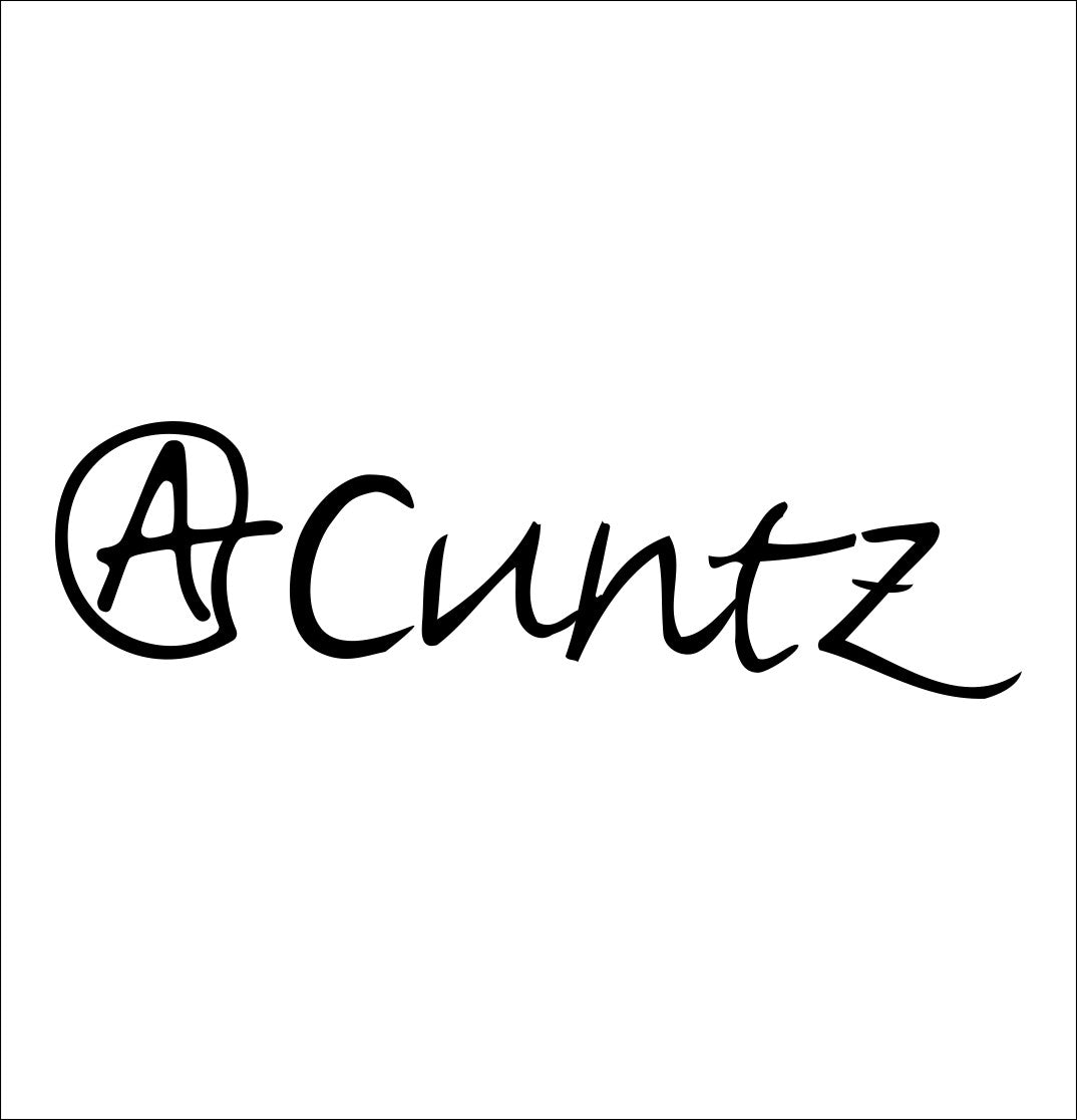 Cuntz decal, music instrument decal, car decal sticker