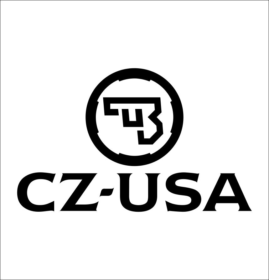 CZ USA decal, firearm decal, car decal sticker