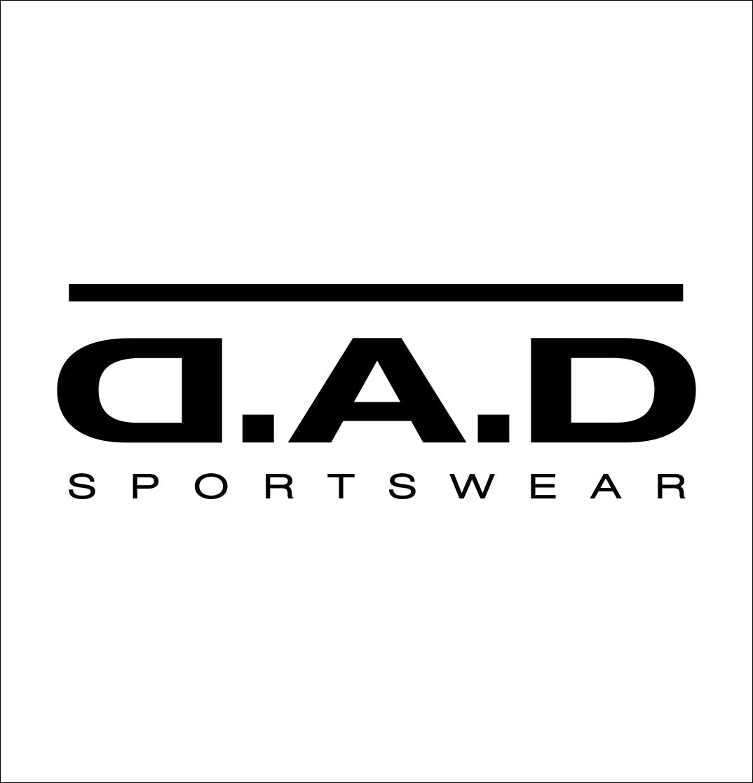 DAD Sportswear decal, car decal sticker