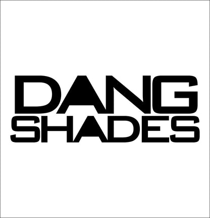 Dang Shades decal, sticker, ski snowboard decal