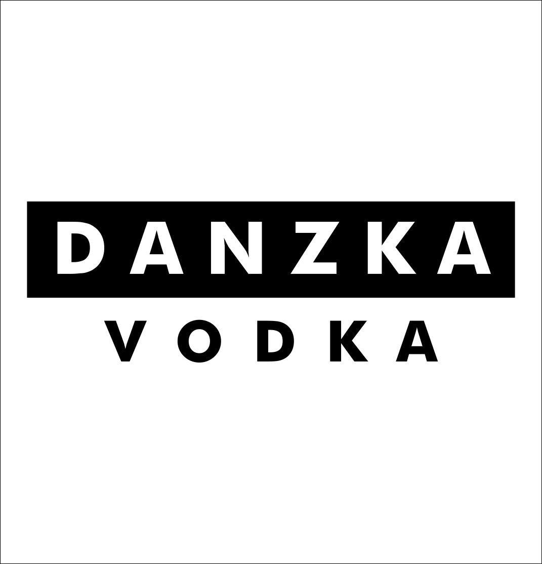 Danzka decal, vodka decal, car decal, sticker