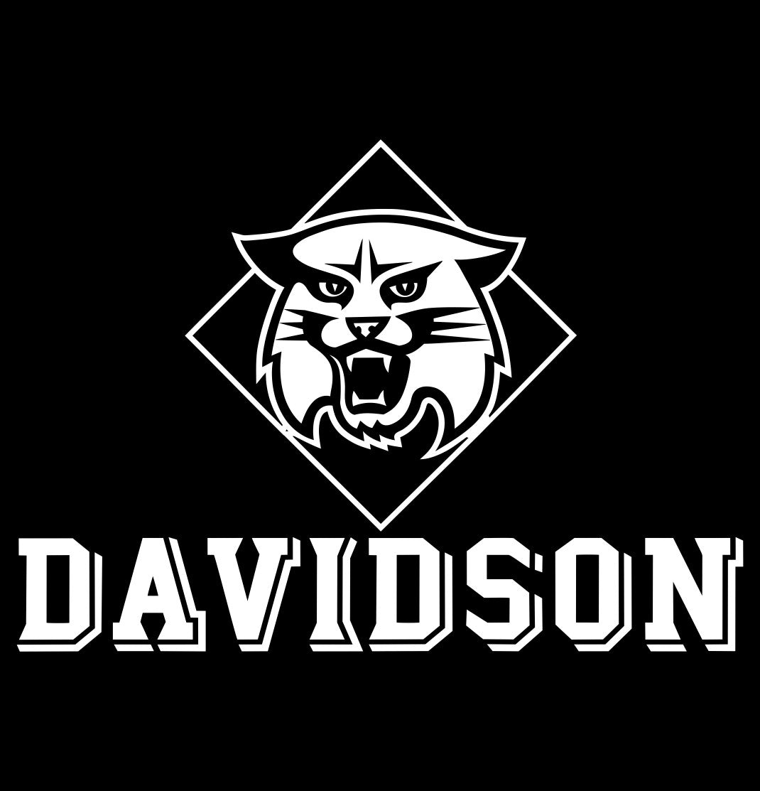 Davidson Wildcats decal, car decal sticker, college football