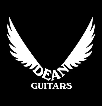 Dean Guitars decal, music instrument decal, car decal sticker