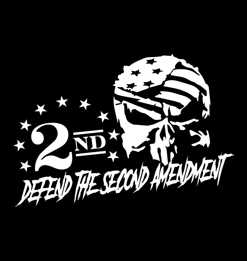 Defend The Second Amendment Punisher decal