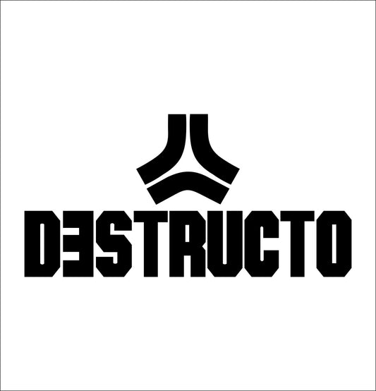 Destructo Trucks decal, skateboarding decal, car decal sticker