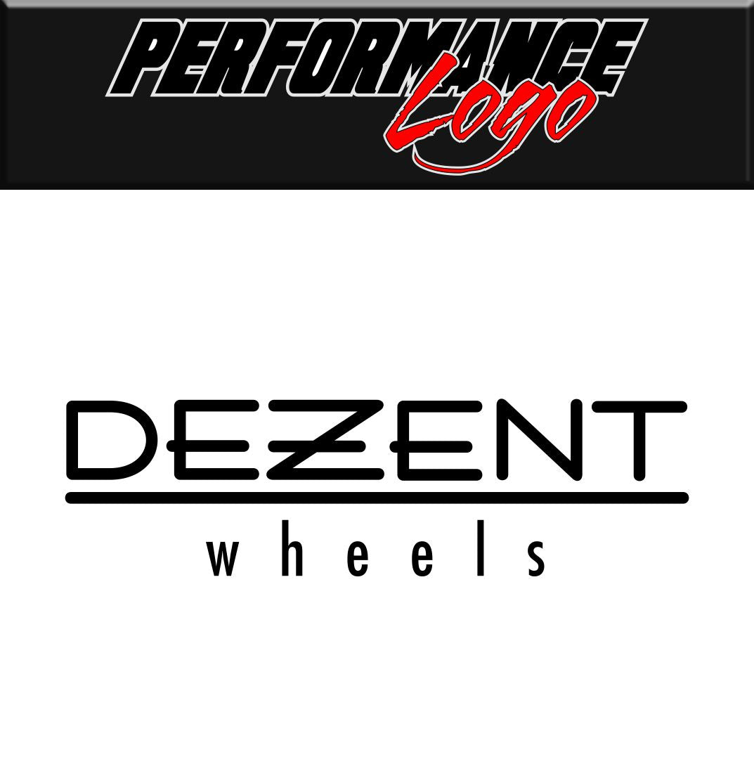 Dezent Wheels decal performance decal sticker