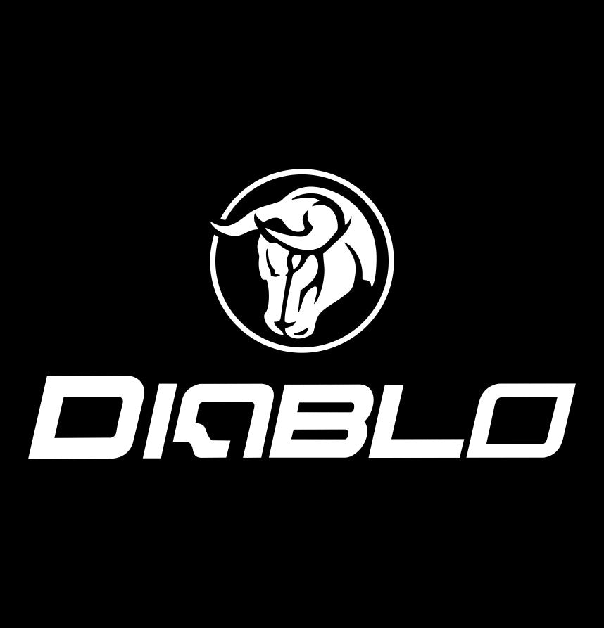 Diablo Wheels decal, performance car decal sticker