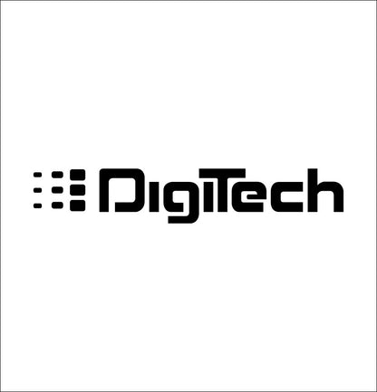 Digitech decal, music instrument decal, car decal sticker