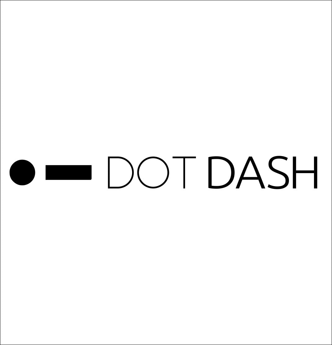 Dot Dash decal, car decal sticker