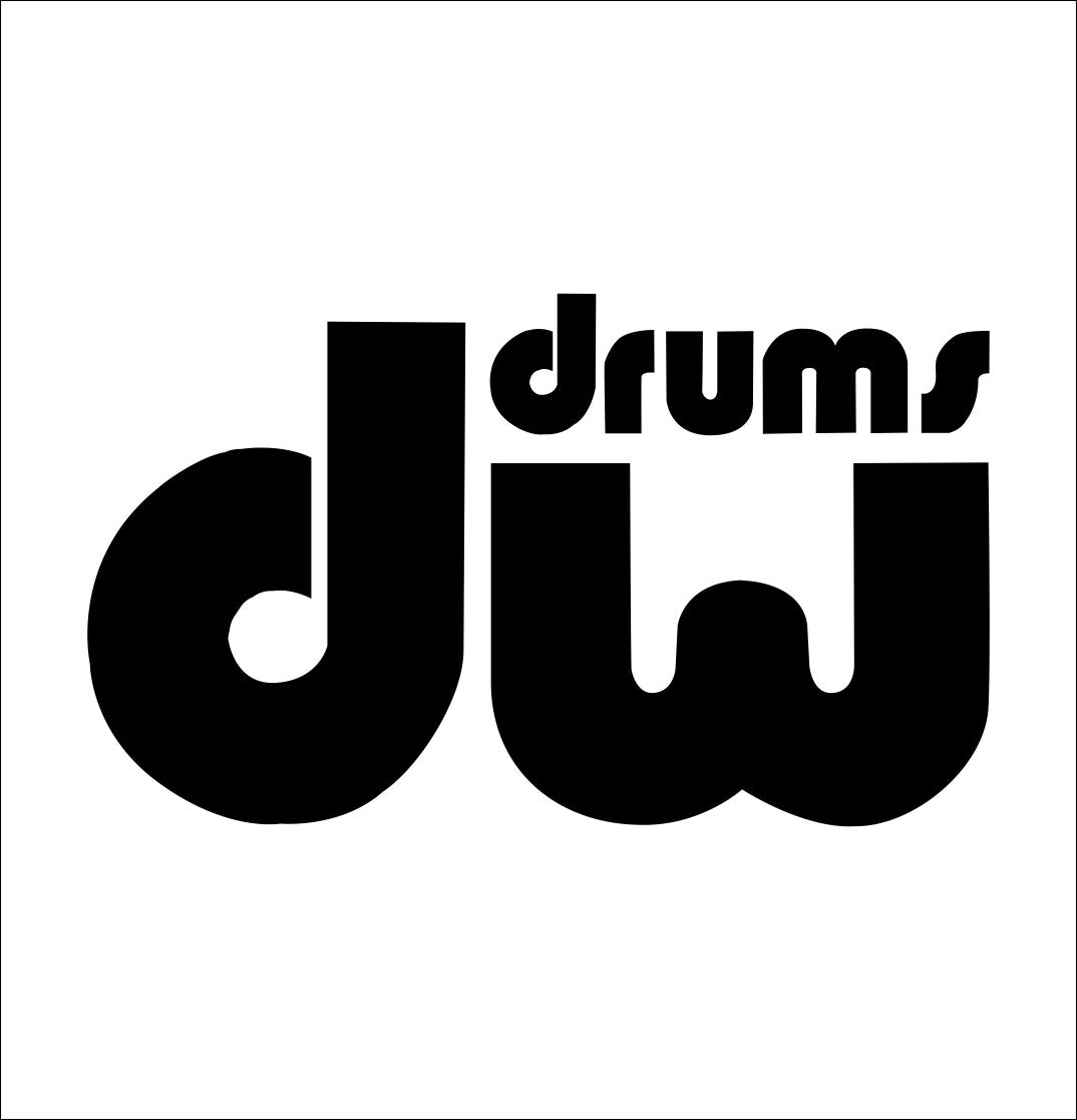 Drum Workshop decal, music instrument decal, car decal sticker